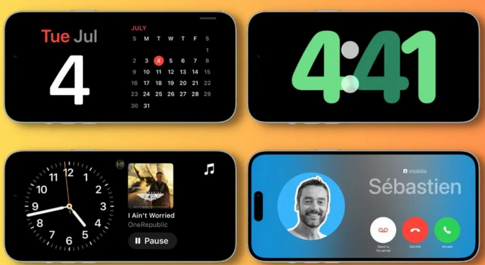 清河苹果手机维修分享iOS17横屏充电待机显示有什么好处 