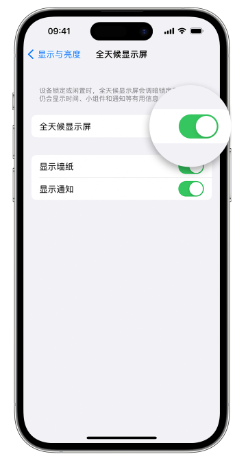 清河苹果14维修店分享如何自定义 iPhone 14 Pro 常亮显示屏 