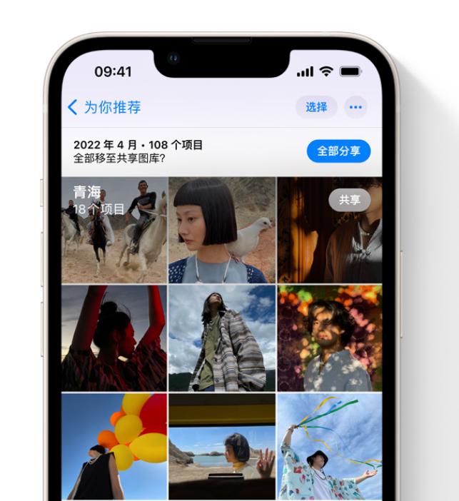 清河苹果维修网点分享在 iPhone 上使用共享图库 