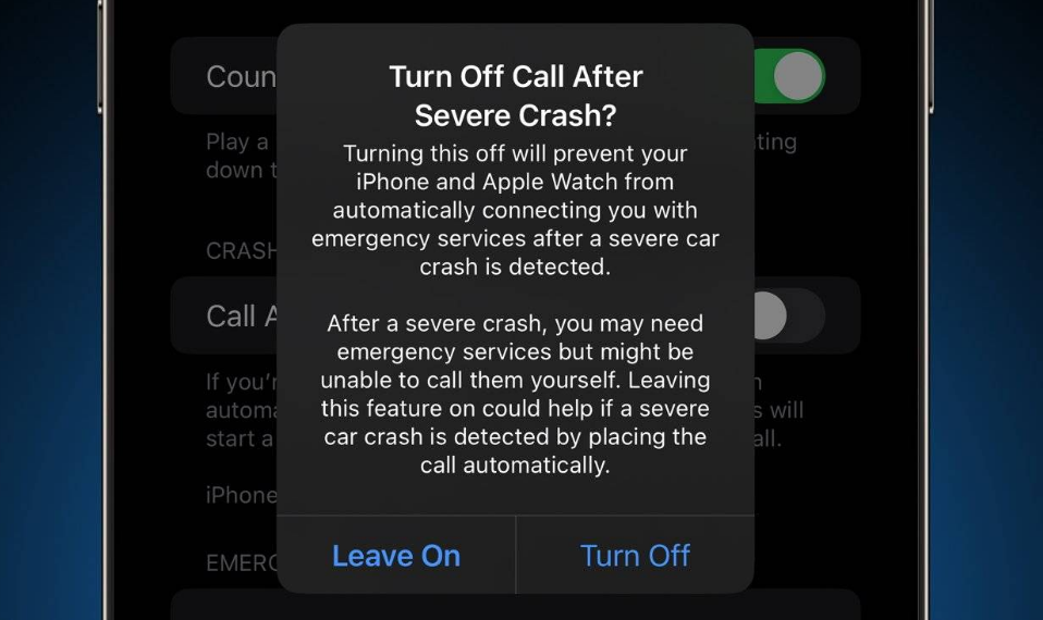 清河苹果14维修分享 iPhone 14 和 Apple Watch 上关闭崩溃检测 